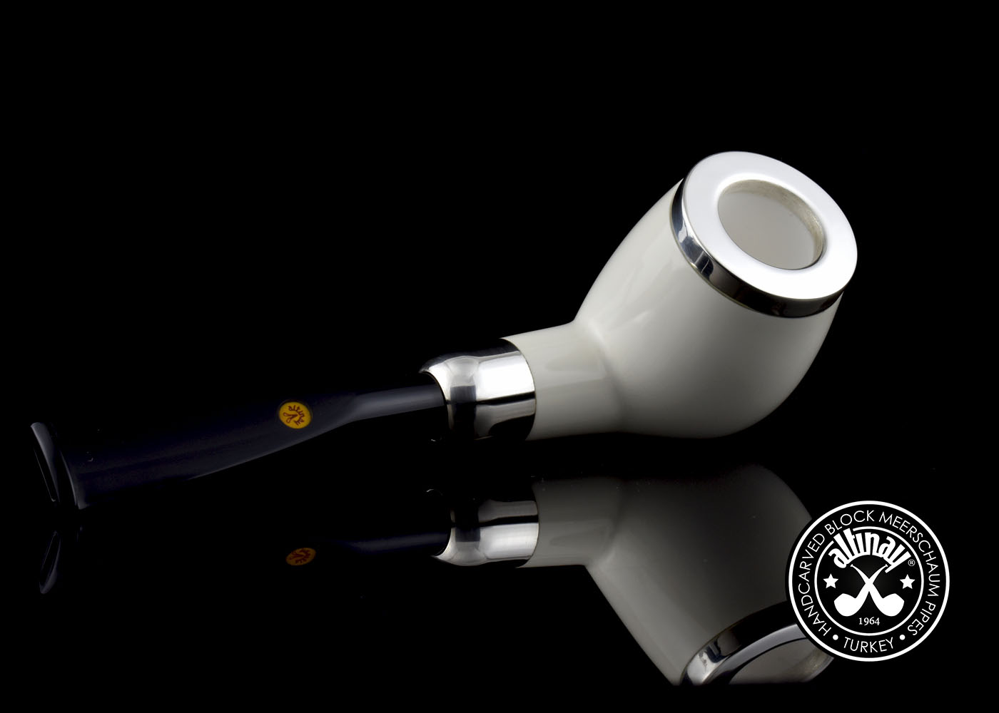 altinay-spigot-army-billiard-meerschaumpfeife-top-silber image 4