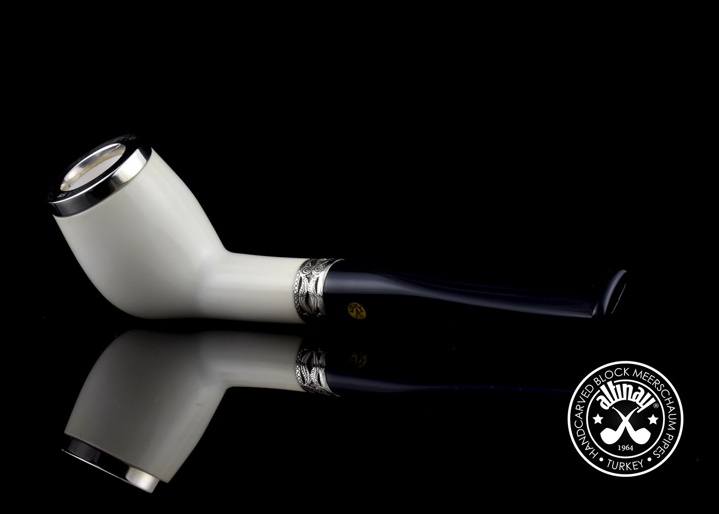 altinay-classic-top-silver-belge-meerschaumpfeife-mit-silberring image 4