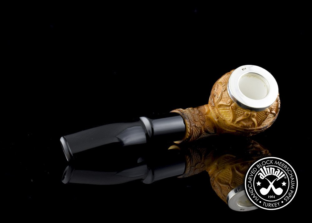 altinay-classic-top-silber-floral-meerschaumpfeife image 3