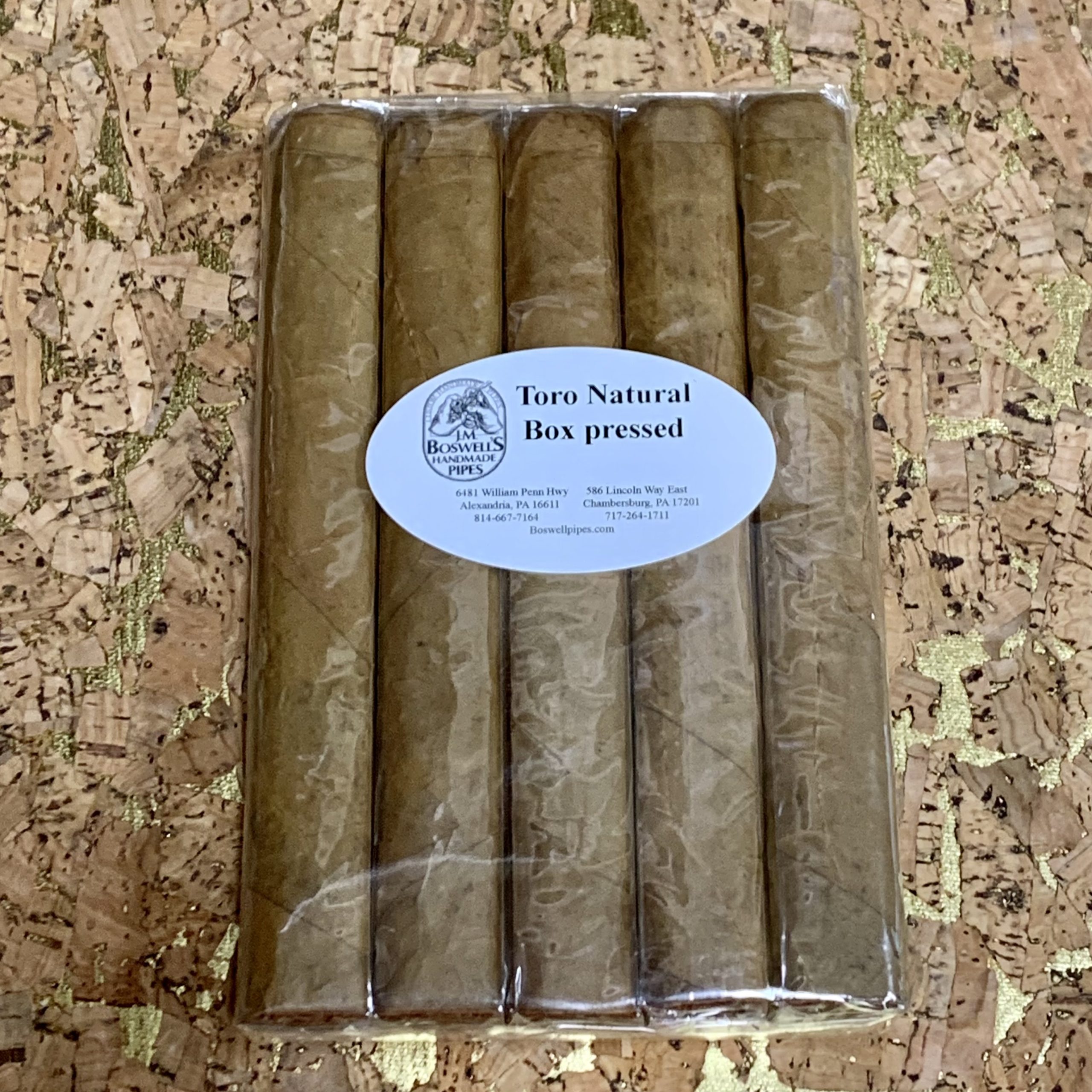 boswell-toro-natural-zigarren-box-pressed-5er-bundle image 1