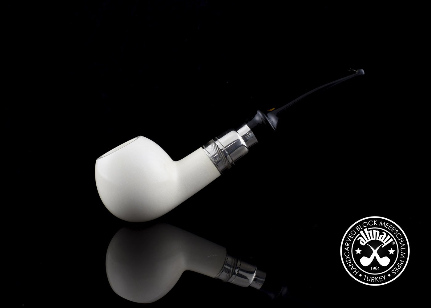 altinay-spigot-diplomat-30534-meerschaumpfeife-silber image 6