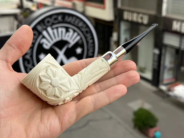 altinay-dublin-silber-spigot-meerschaumpfeife image 1