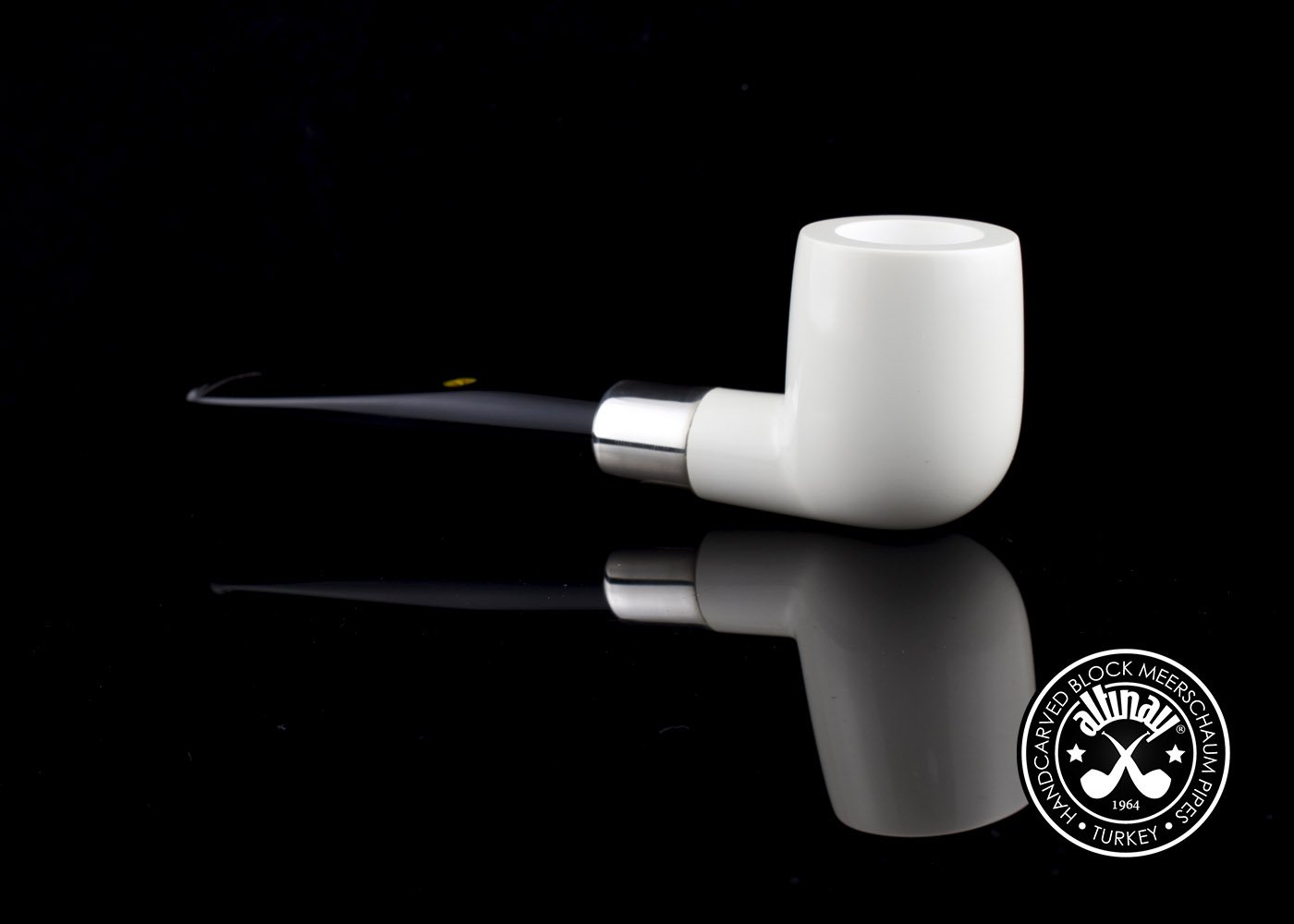 altinay-billiard-silver-army-meerschaumpfeife-silber image 1