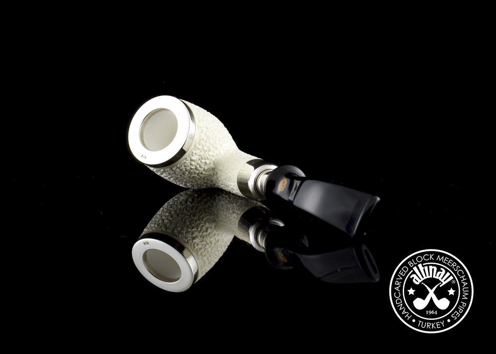 altinay-spigot-top-silver-bent-billiard-meerschaumpfeife-gebogen image 5