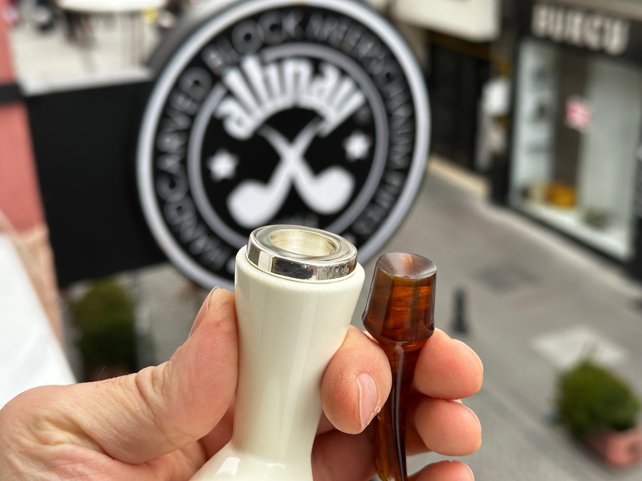 altinay-reverse-calabash-army-meerschaumpfeife-silber image 8