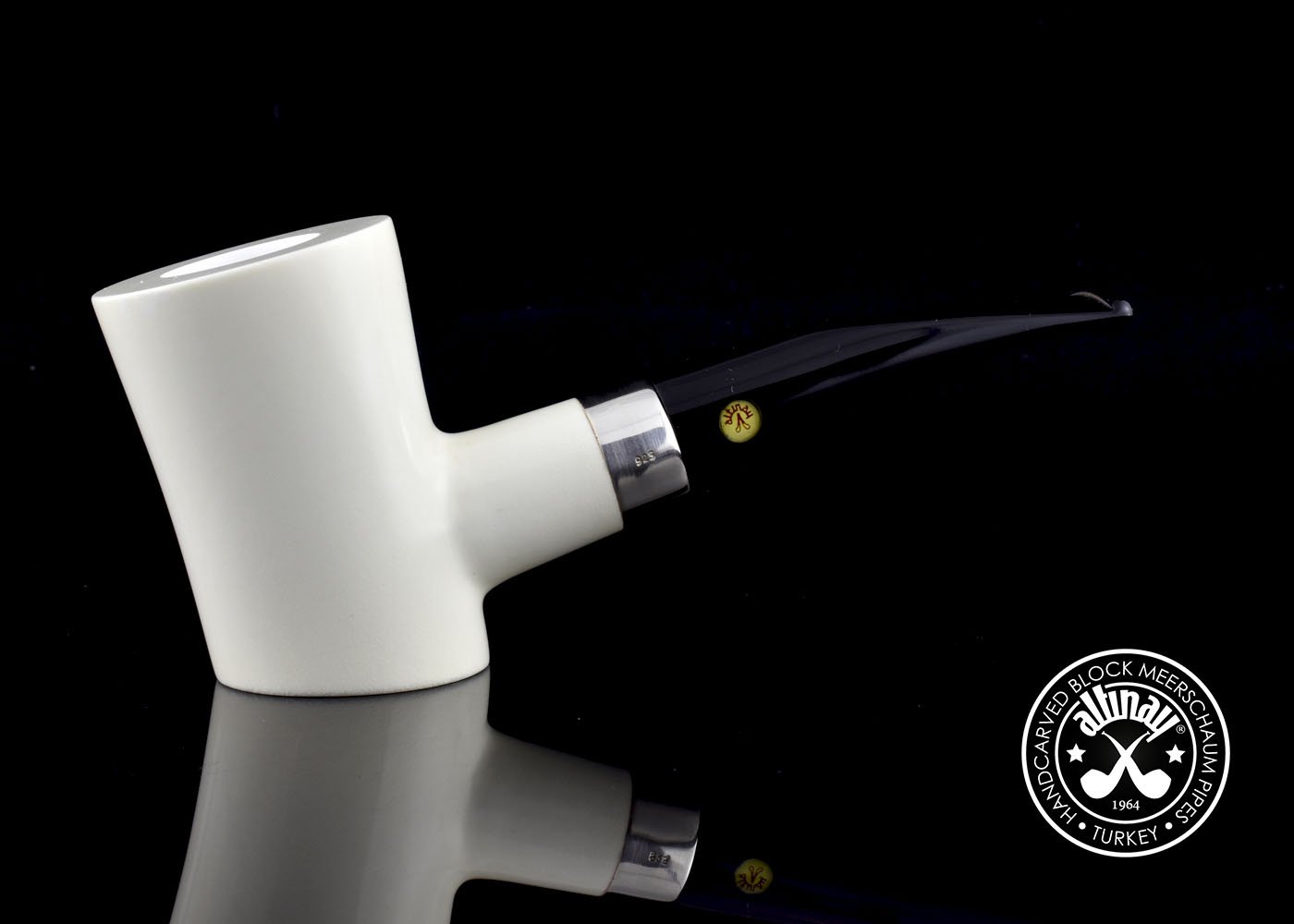 altinay-classic-meerschaumpfeife-poker-silberband image 4