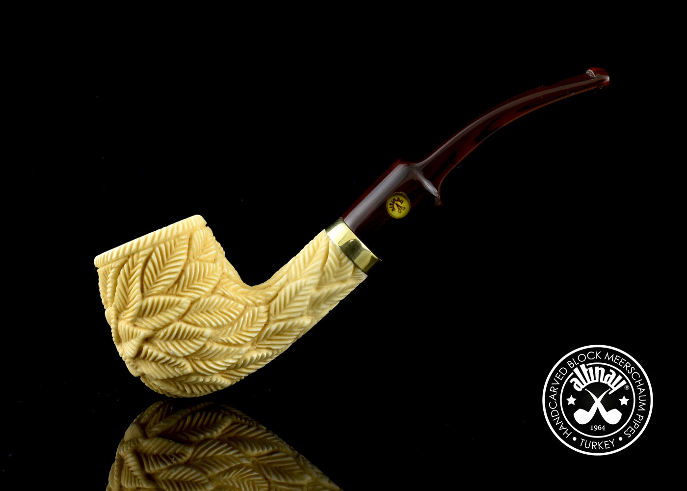 altinay-classic-bent-billiard-meerschaumpfeife-gebogen-natur-4 image 2