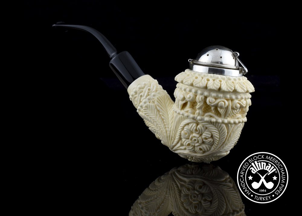 altinay-topkapi-calabash-meerschaumpfeife-30363-silberdeckel image 1