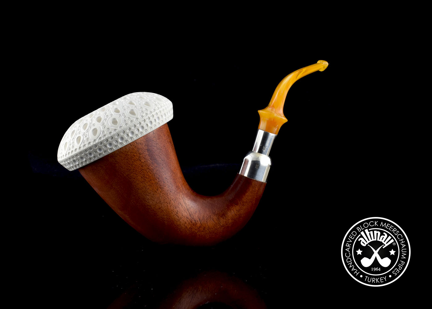altinay-calabash-okoume-blockmeerschaum-pfeife-large-silber image 4