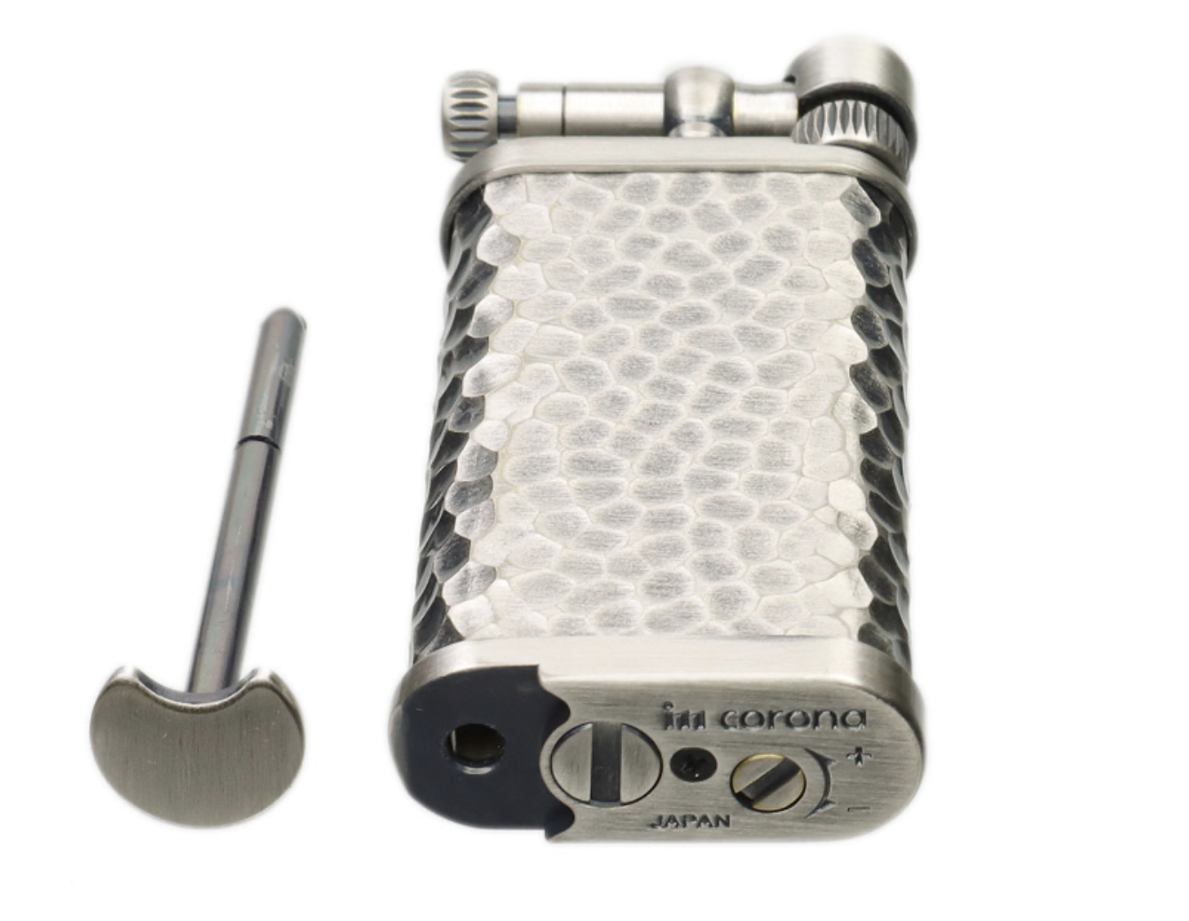 im-corona-old-boy-silver-hammer-tone-pfeifenfeuerzeug-stopfer image 3