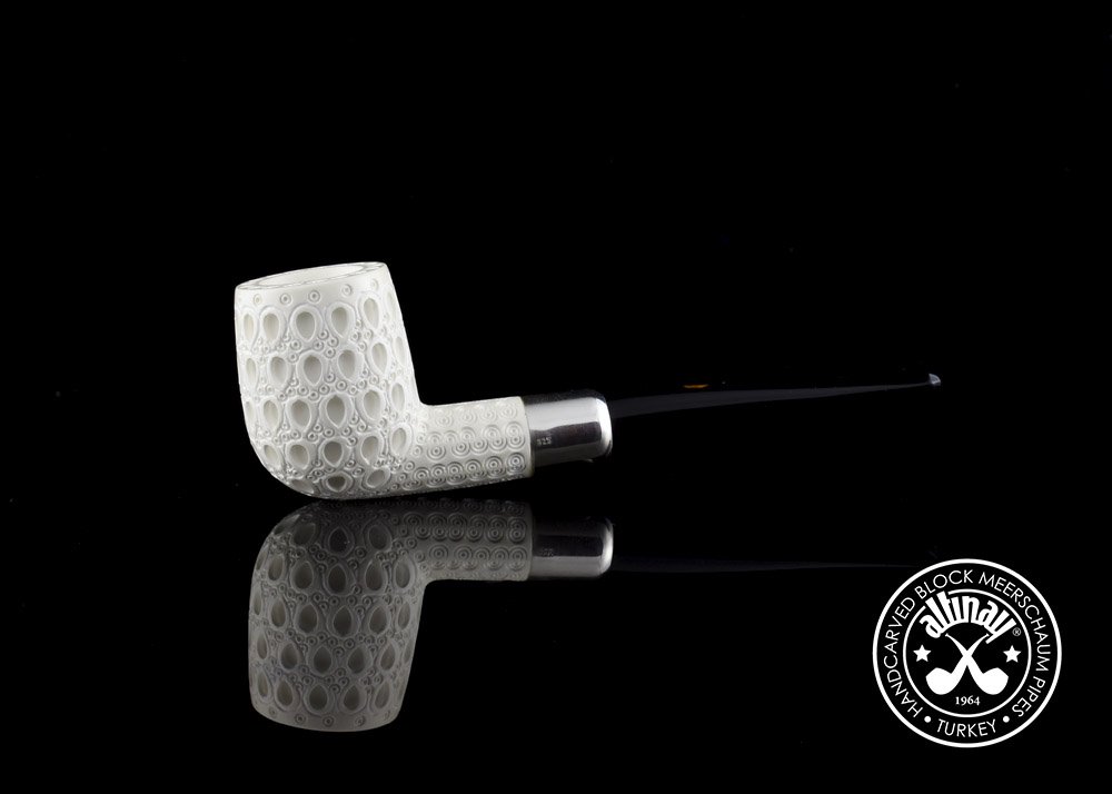 altinay-spigot-army-billard-meerschaumpfeife-silber-tabakpfeife image 3
