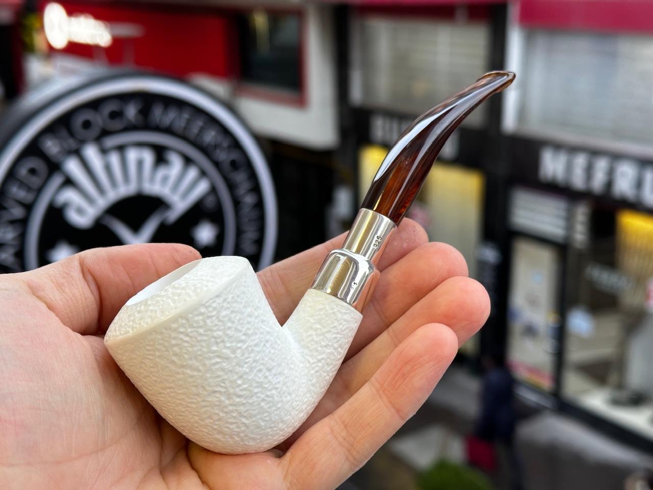 altinay-spigot-dublin-meerschaumpfeife-silber image 1