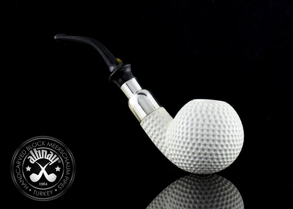 altinay-spigot-golf-23089-meerschaumpfeife-silber image 1