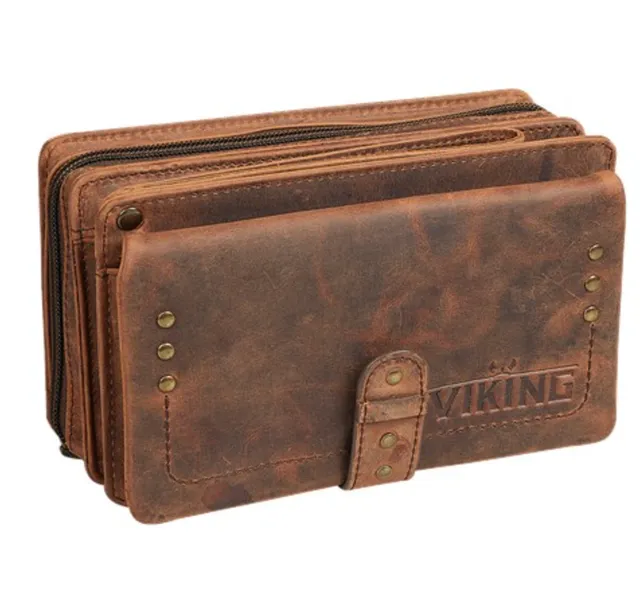 viking-3er-pfeifentasche-leder-braun-reiseetui-tabaktasche image 1