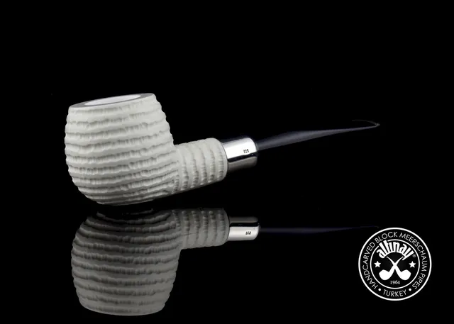 altinay-spigot-army-apple-pfeife-silber-army-meerschaum image 1