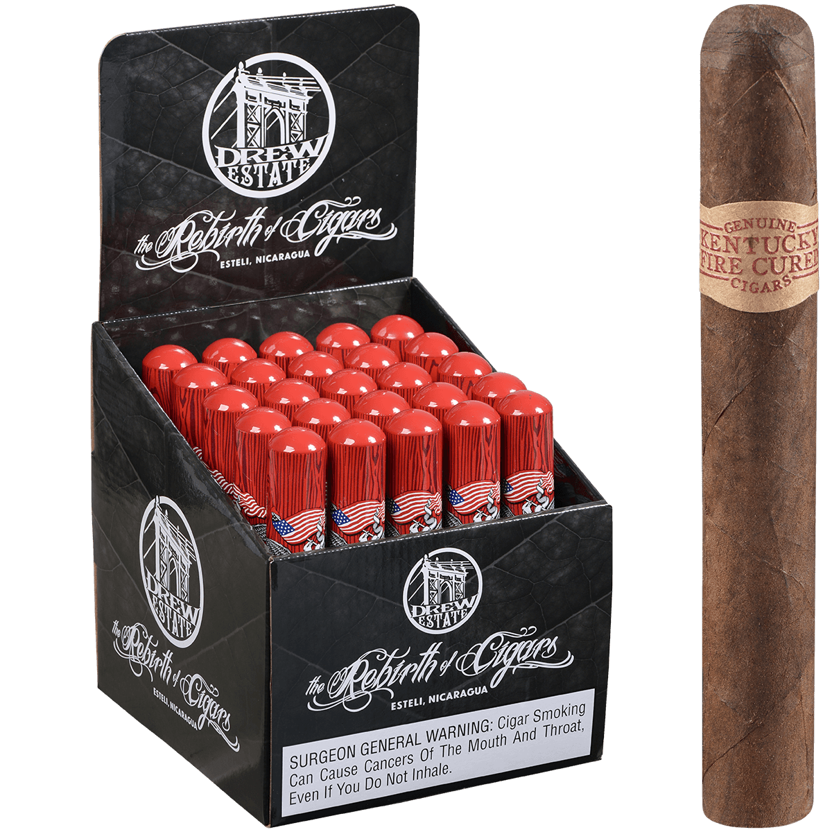 drew-estate-kentucky-fire-cured-just-a-friend-zigarre-tubo-6x52 image 3