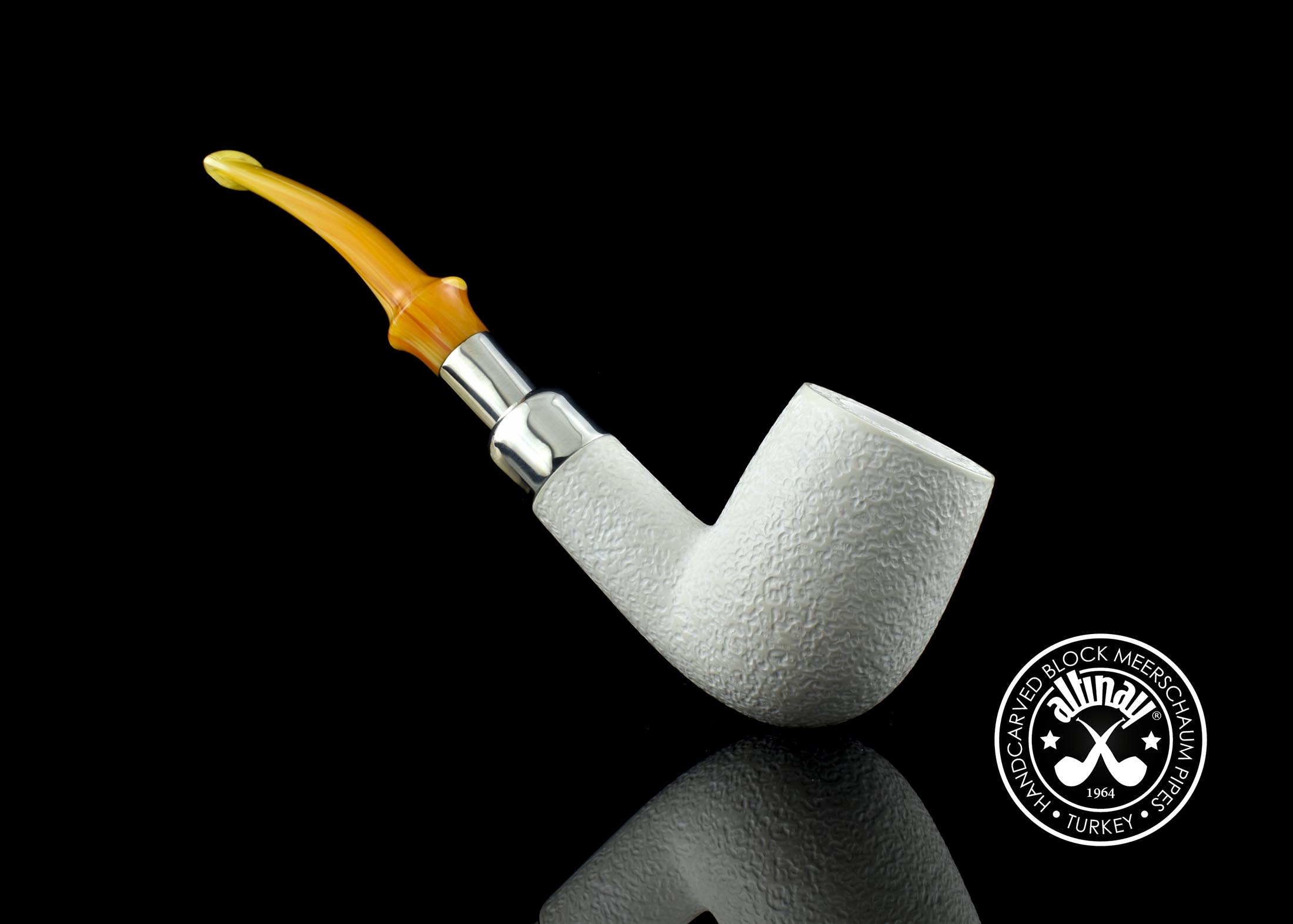 altinay-spigot-billiard-meerschaumpfeife-mit-silberring image 4