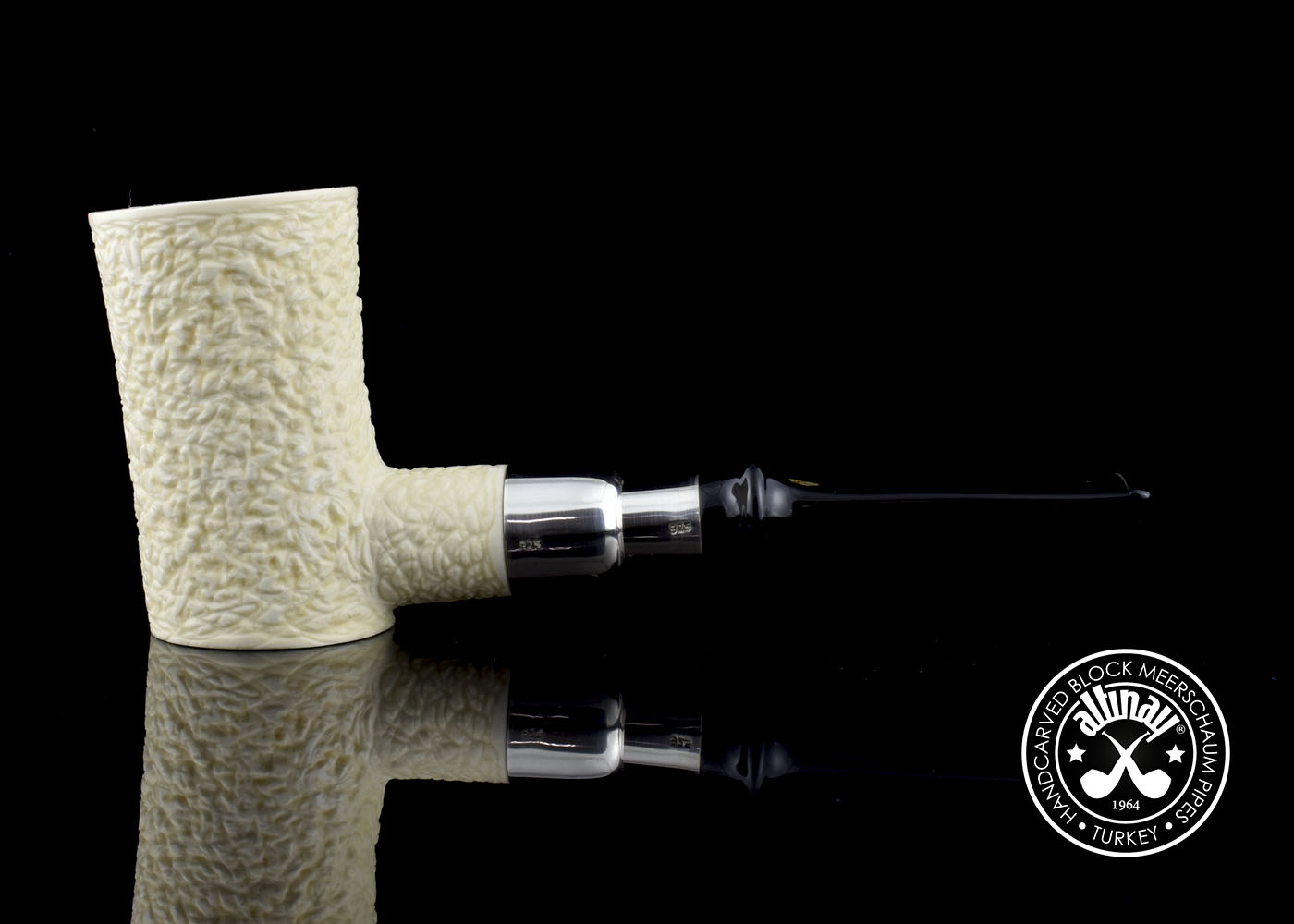 altinay-spigot-poker-meerschaumpfeife-silberring image 6