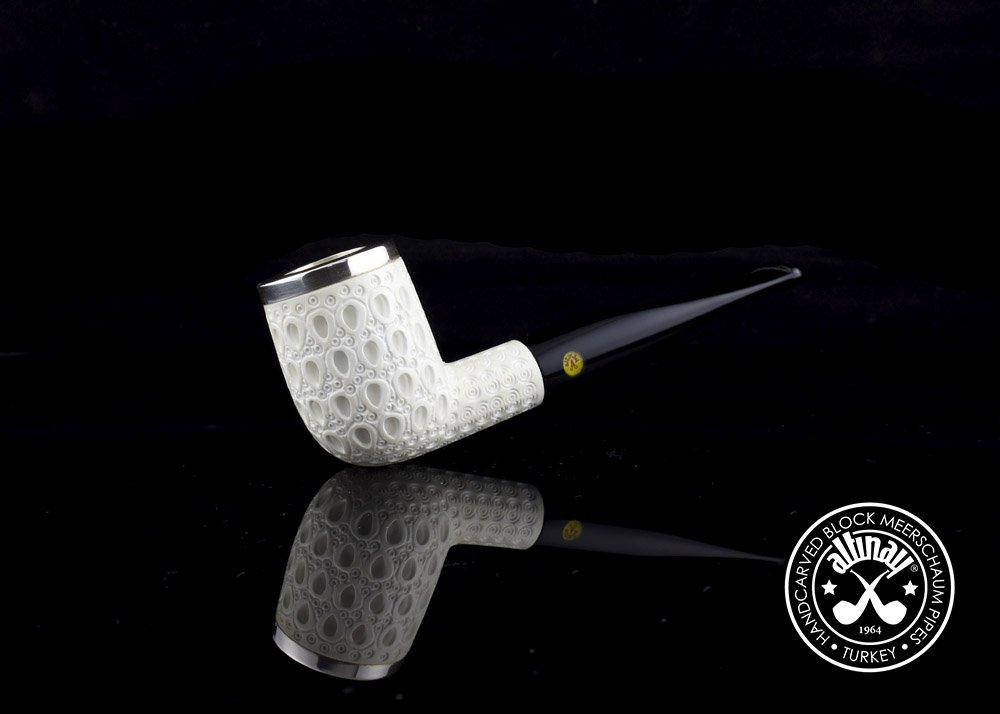 altinay-top-silver-billiard-meerschaumpfeife-silber image 1