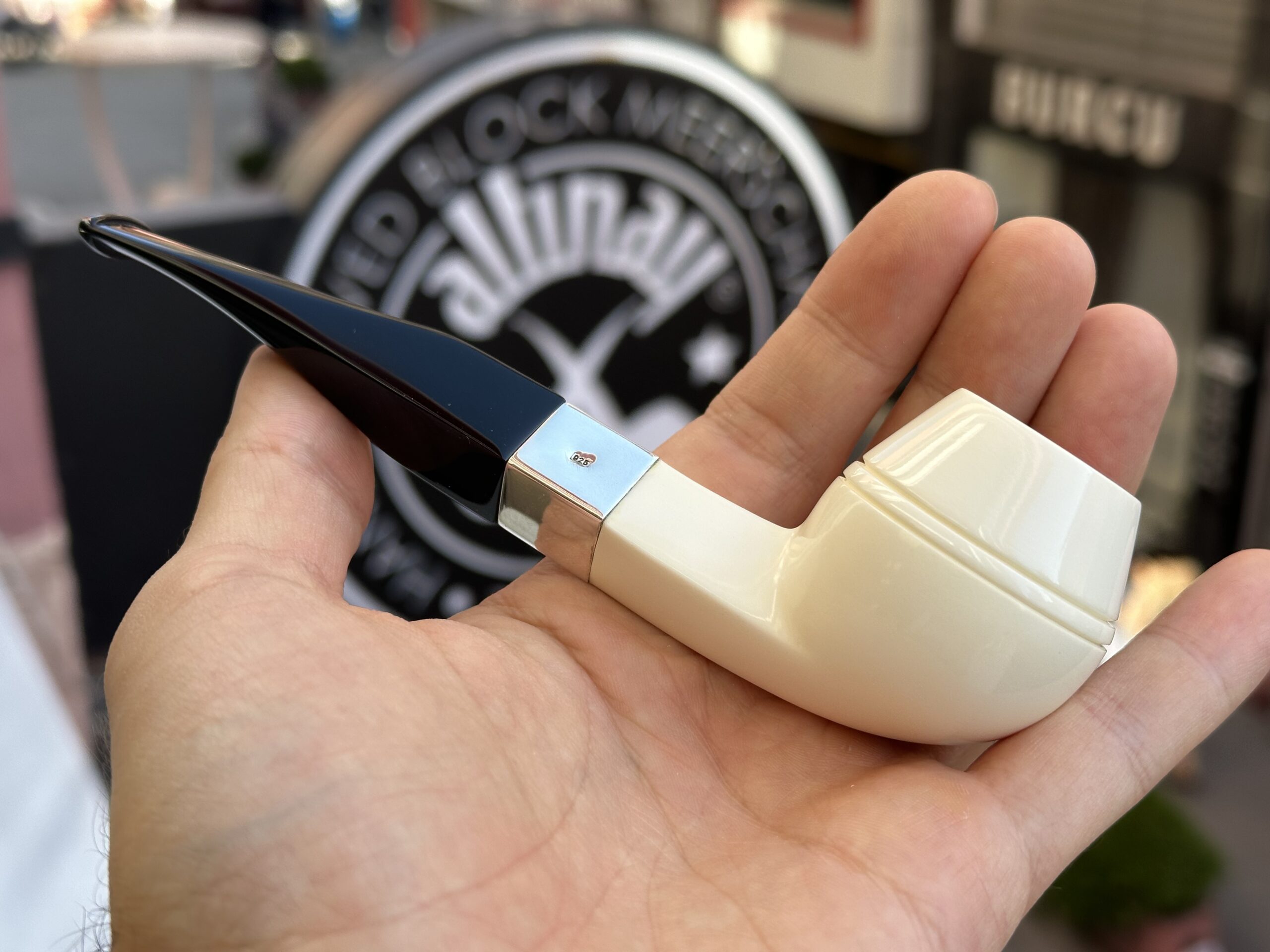 altinay-classic-bulldog-meerschaumpfeife-mit-silberring image 4