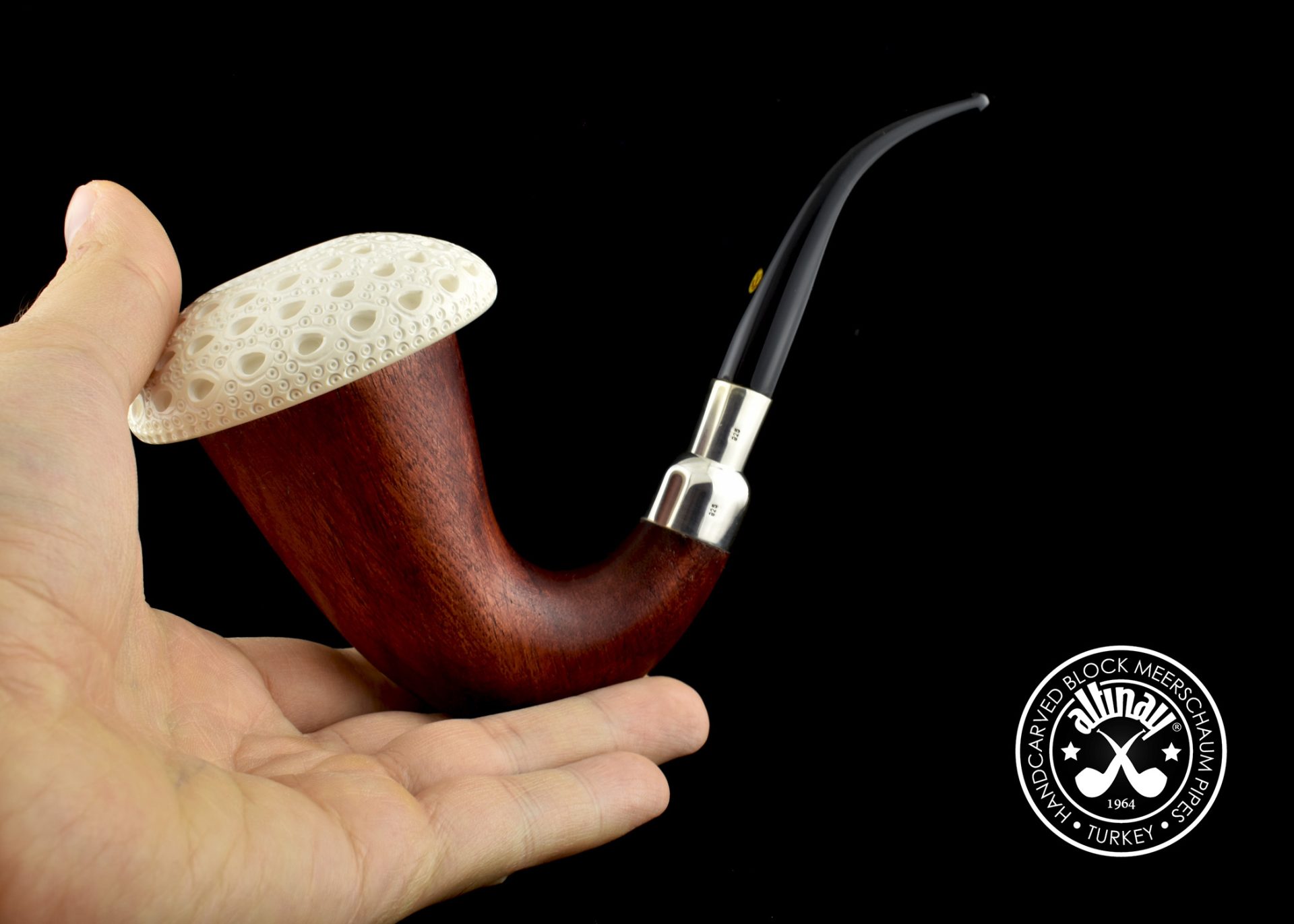 altinay-calabash-okoume-spigot-meerschaumpfeife-m-block-einsatz image 4