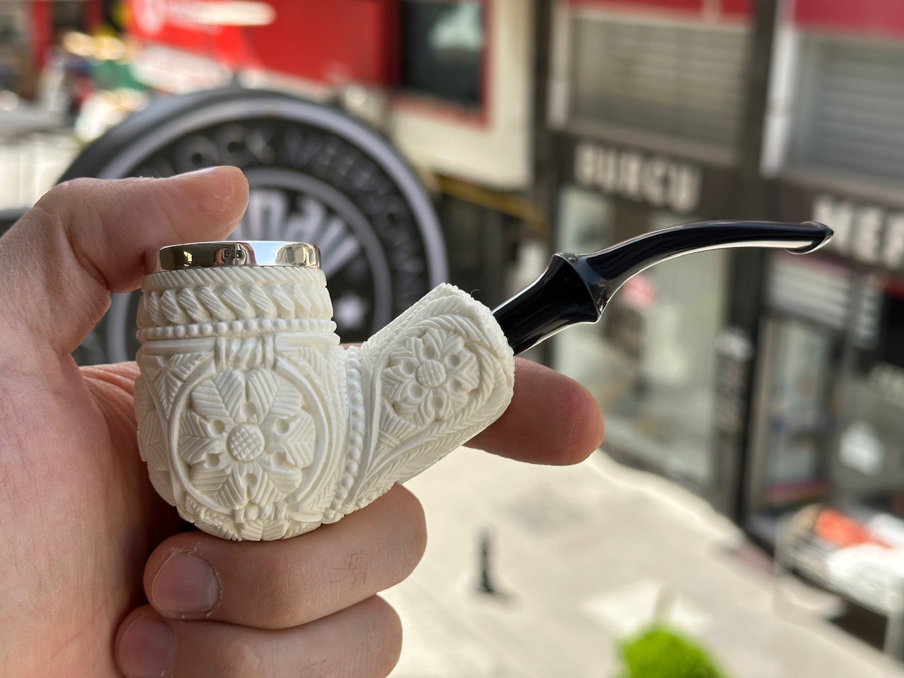 altinay-classic-top-silver-billiard-meerschaumpfeife-glatt image 3