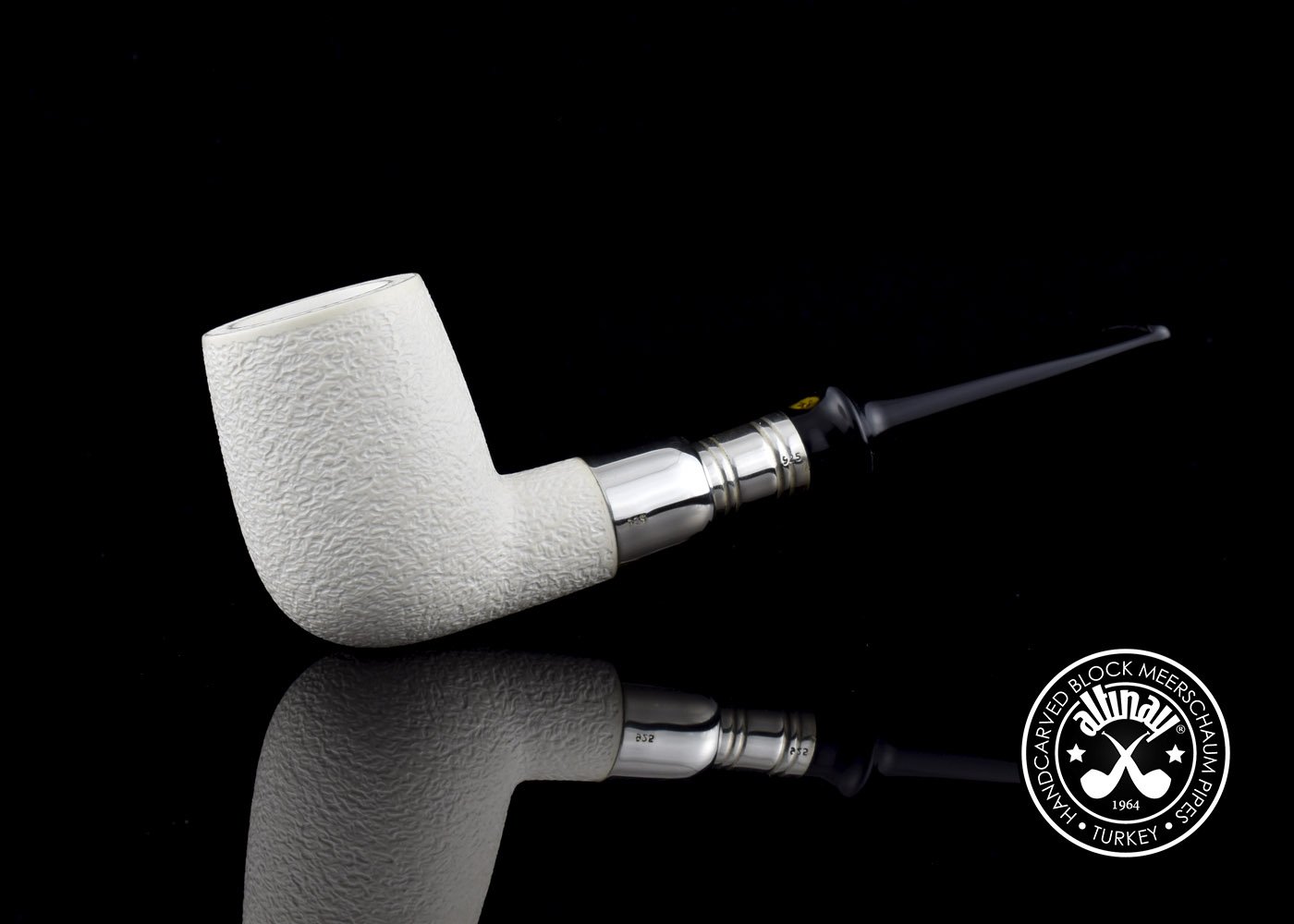 altinay-spigot-billiard-meerschaumpfeife-silber-spigot-6 image 2