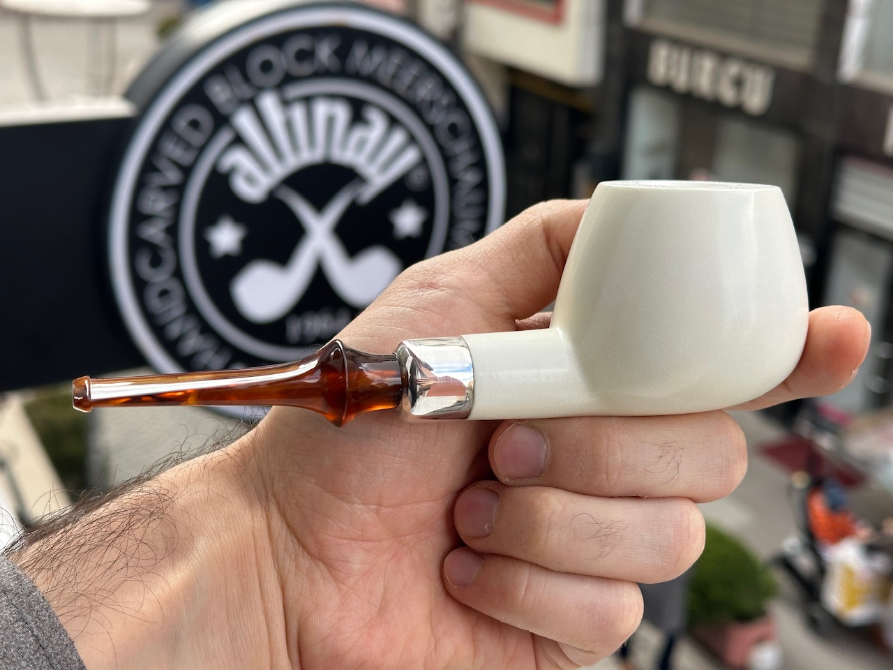altinay-spigot-xl-apple-silber-army-meerschaumpfeife image 3