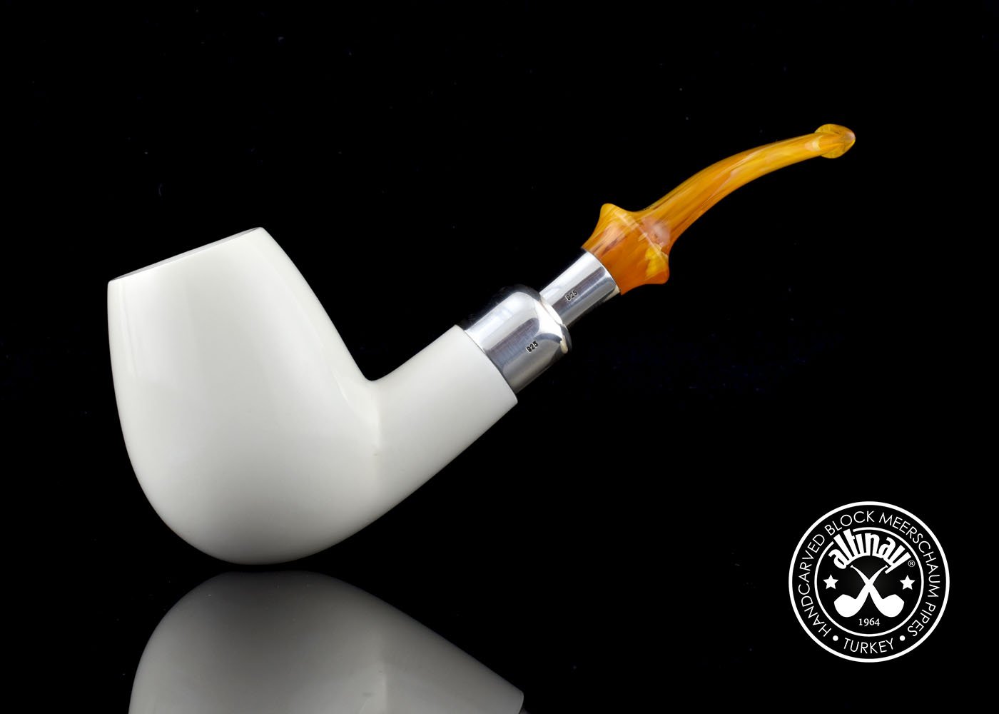 altinay-spigot-brandy-xl-meerschaumpfeife-silber image 2