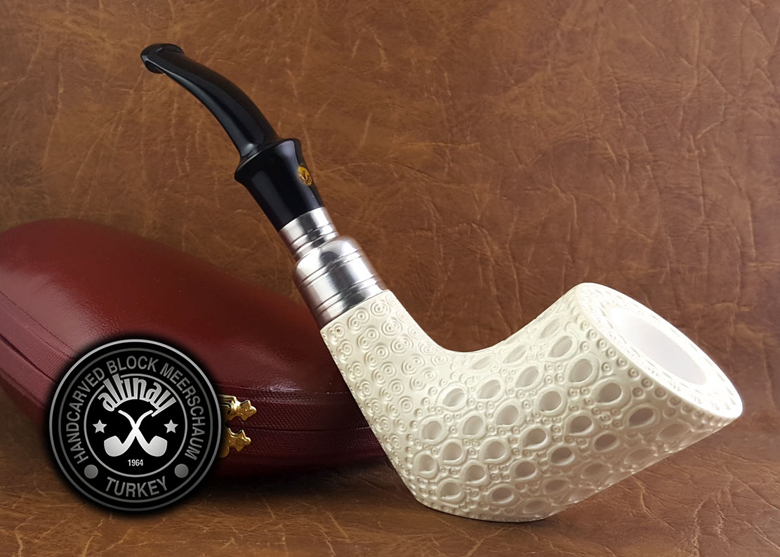 altinay-dublin-silver-spigot-meerschaumpfeife-mit-silberring image 2