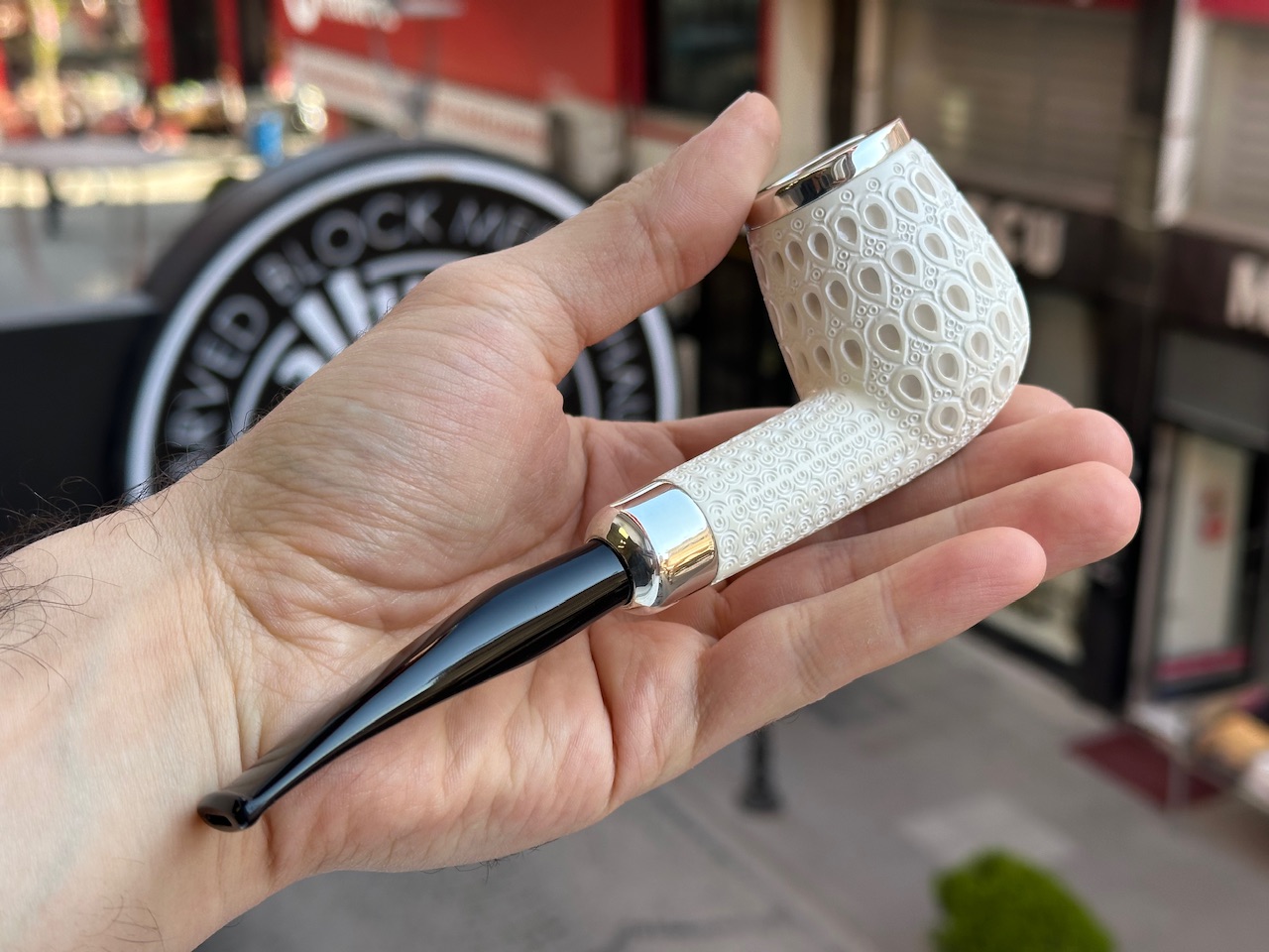 altinay-spigot-top-silver-billiard-army-meerschaumpfeife image 2