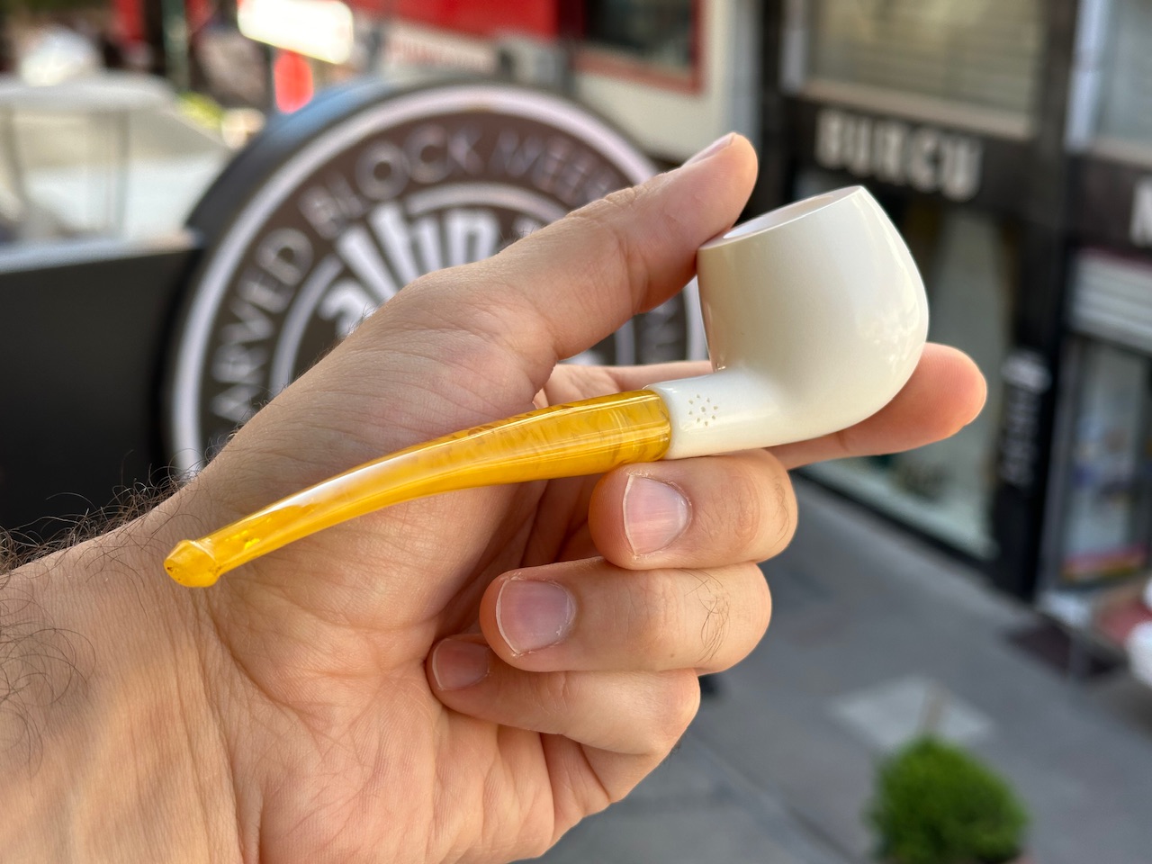 altinay-apple-meerschaumpfeife-natur-einzelst-ck-glatt image 2
