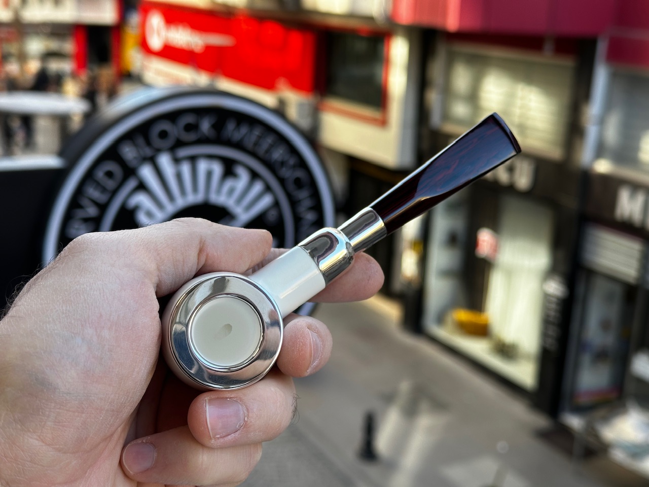 altinay-spigot-top-silver-billiard-meerschaumpfeife image 4