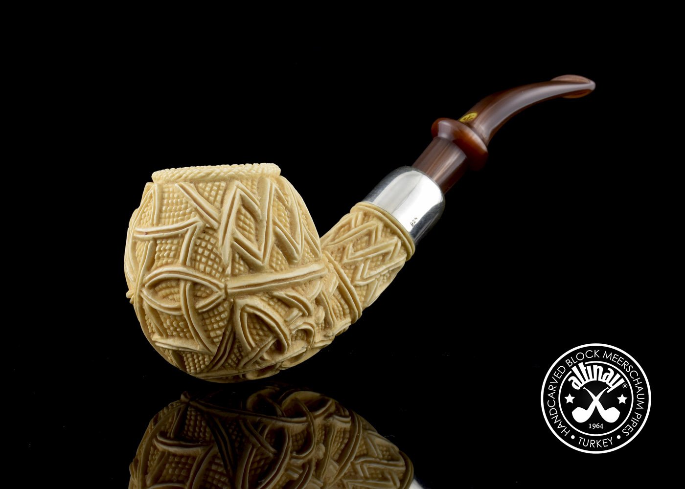 altinay-spigot-army-celtic-knot-apple-meerschaumpfeife image 1