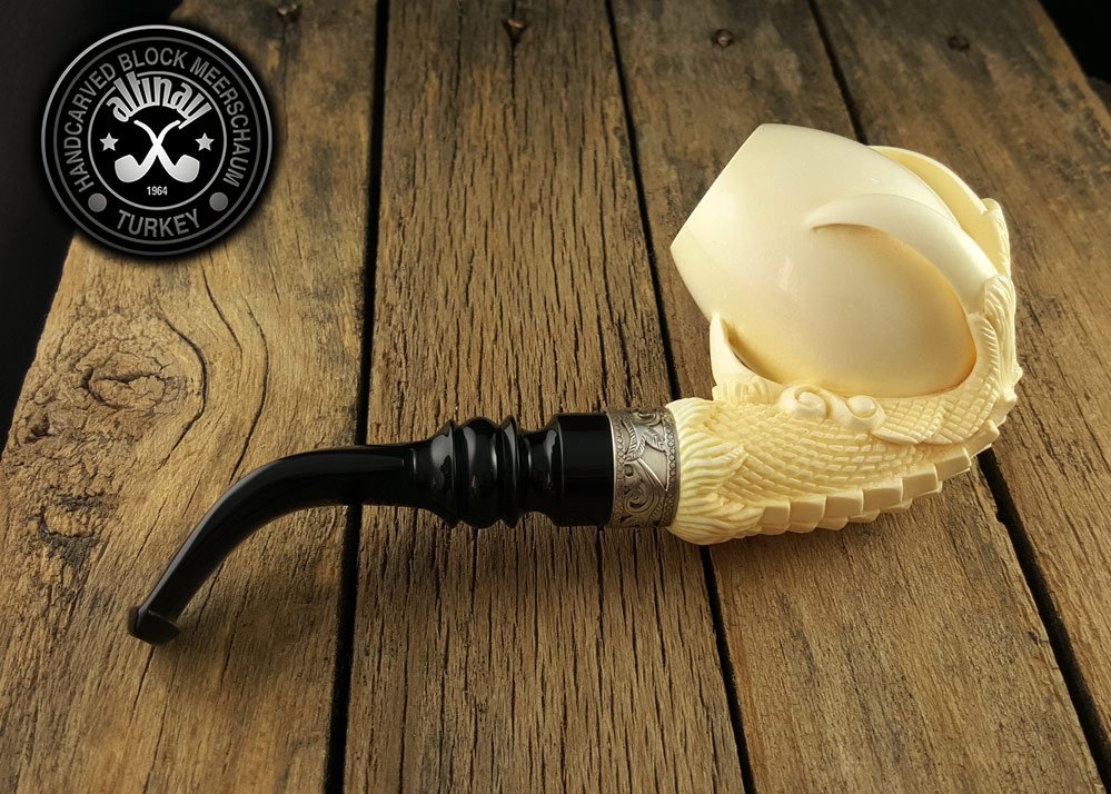 altinay-eagle-s-claw-meerschaumpfeife-silberring-etui image 6