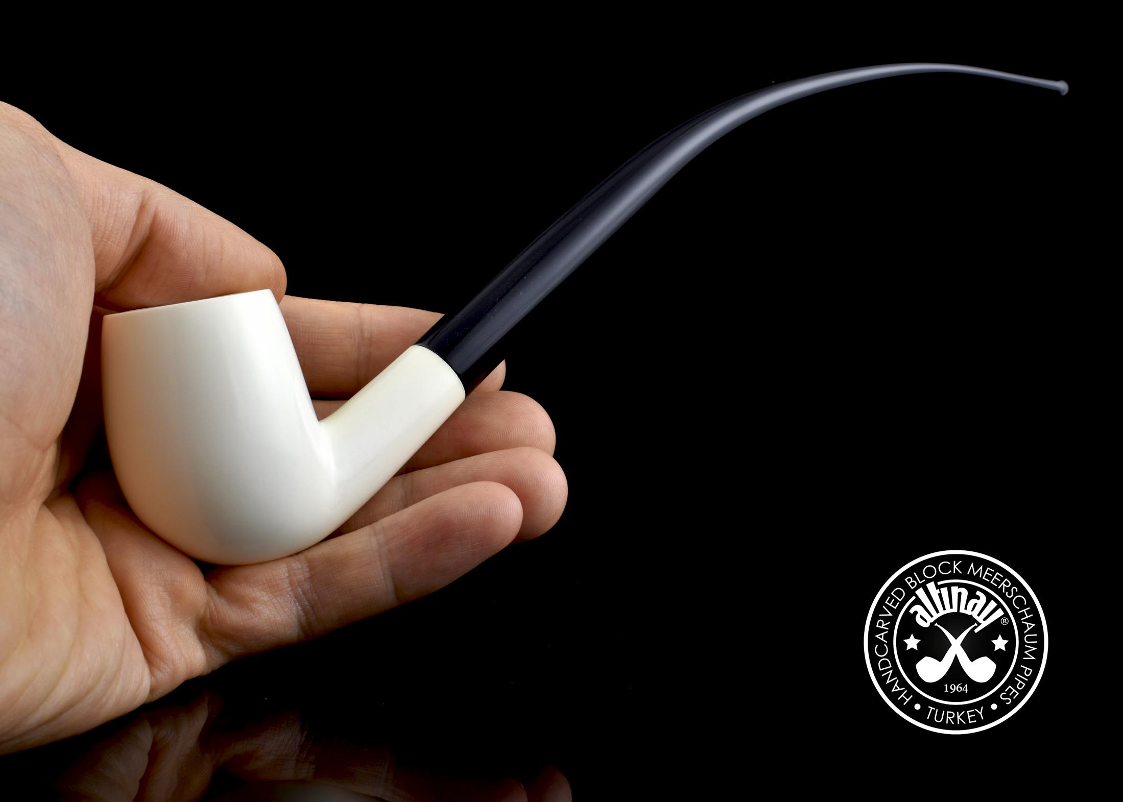 altinay-classic-churchwarden-bent-billiard-meerschaumpfeife image 4