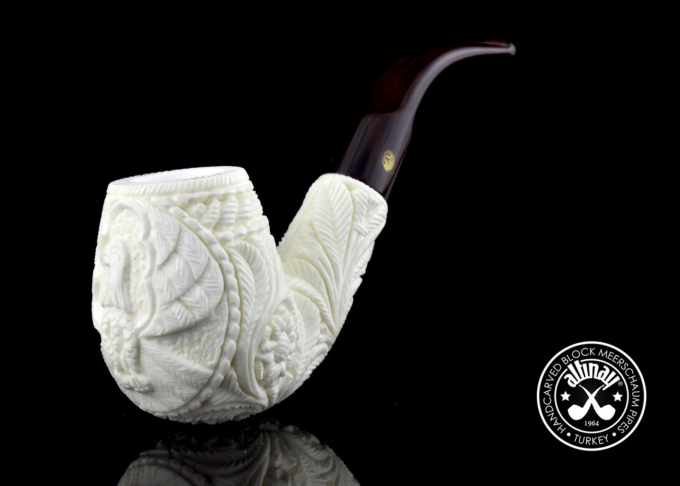 altinay-eagle-s-claw-xl-bent-billiard-meerschaumpfeife-adler image 2