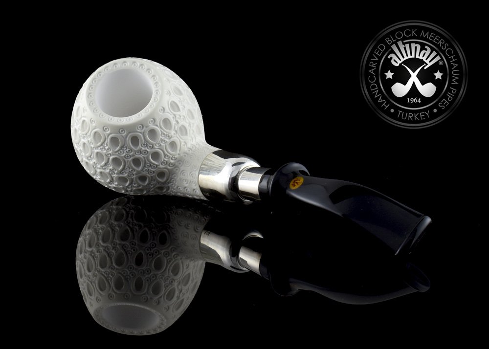 altinay-spigot-apple-meerschaumpfeife-silber-acryl image 2