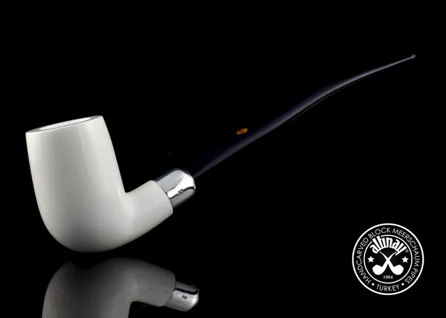 altinay-spigot-army-billiard-silver-army-meerschaumpfeife-gerade-silber image 1