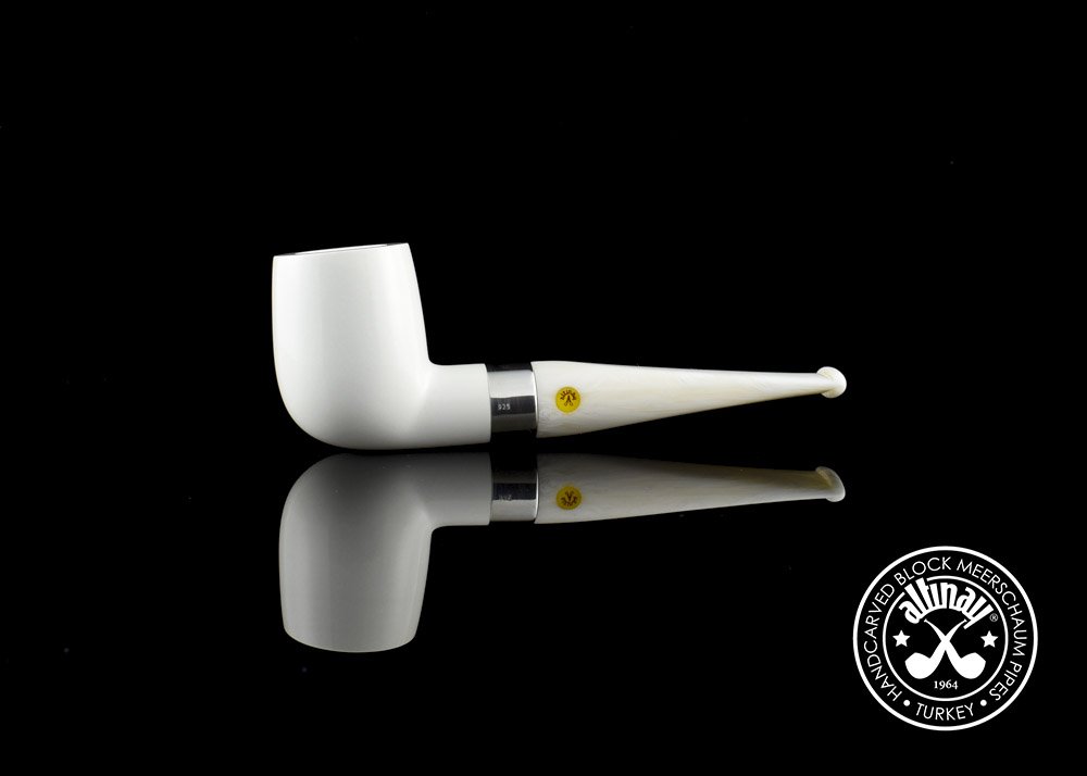 altinay-classic-billiard-meerschaumpfeife-silberring-wei image 3
