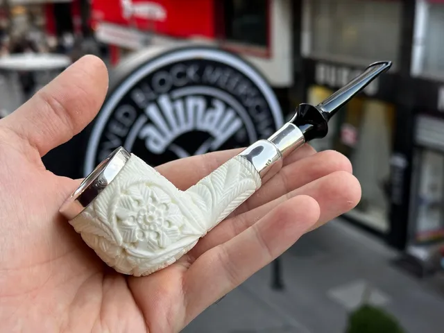 altinay-spigot-top-silver-billiard-meerschaumpfeife-silber-2 image 1
