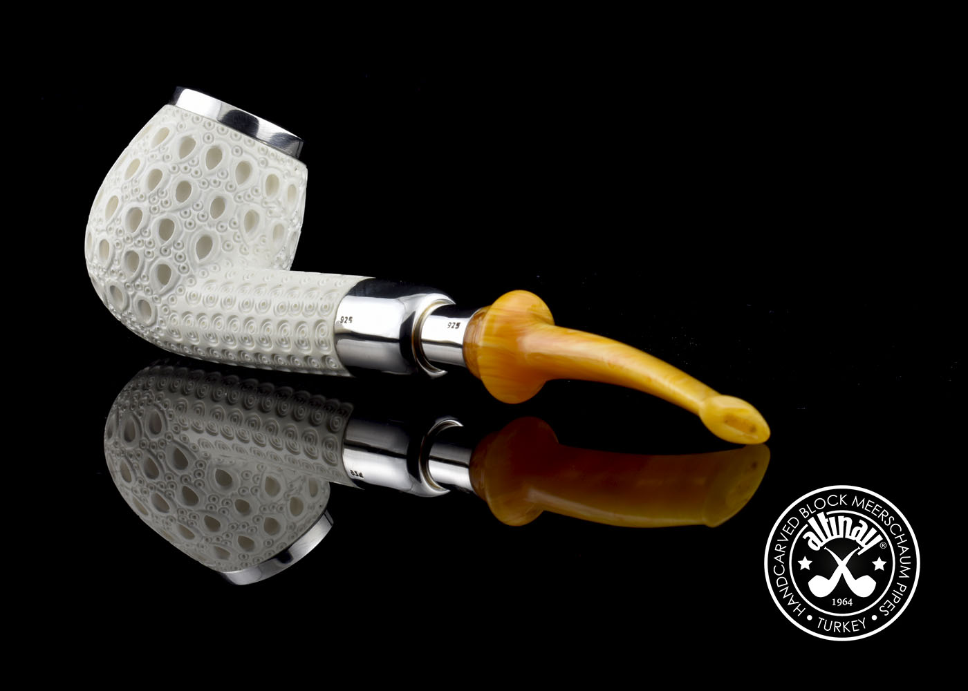 altinay-spigot-top-silver-brandy-meerschaumpfeife-silber-2 image 4