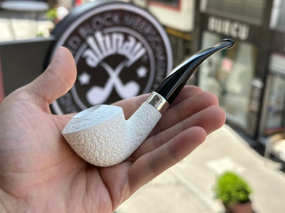 altinay-classic-dublin-meerschaumpfeife-silberring-glatt image 1