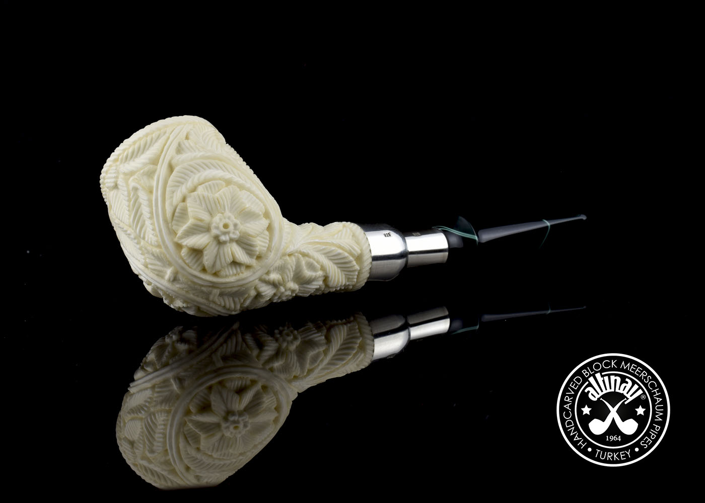 altinay-spigot-billiard-silver-meerschaumpfeife-gerade image 5