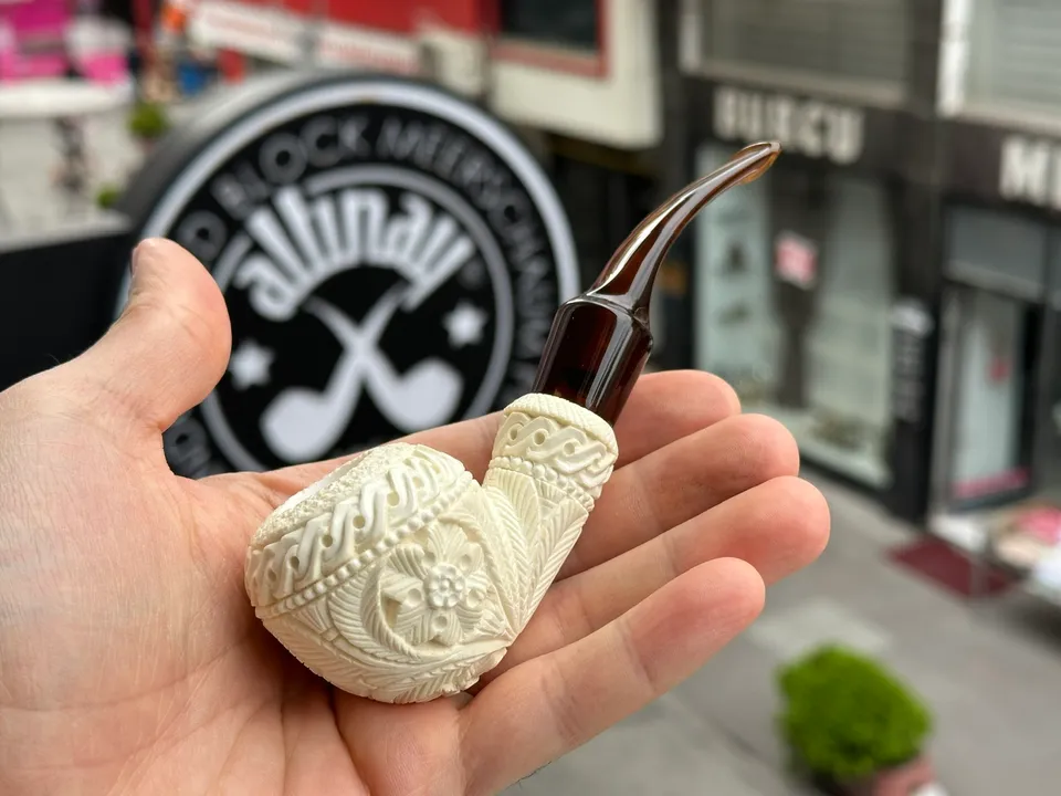 altinay-classic-pear-meerschaumpfeife-tabakpfeife-natur-glatt image 1