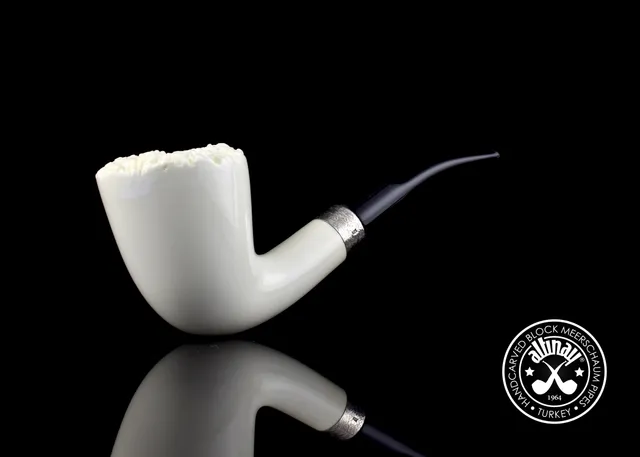 altinay-classic-dublin-meerschaumpfeife-mit-silberring image 1