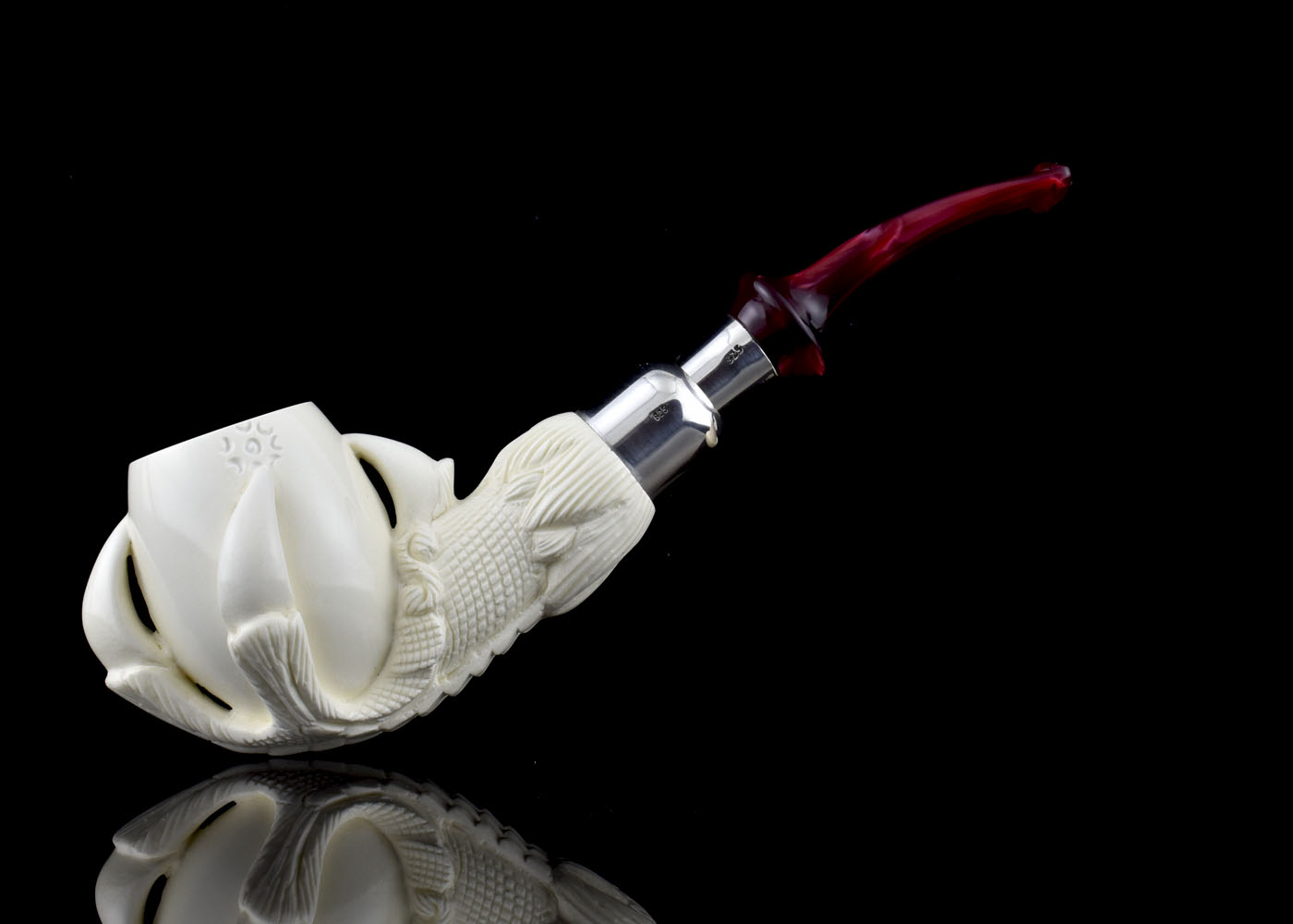 altinay-eagle-s-claw-spigot-meerschaumpfeife-silber image 7