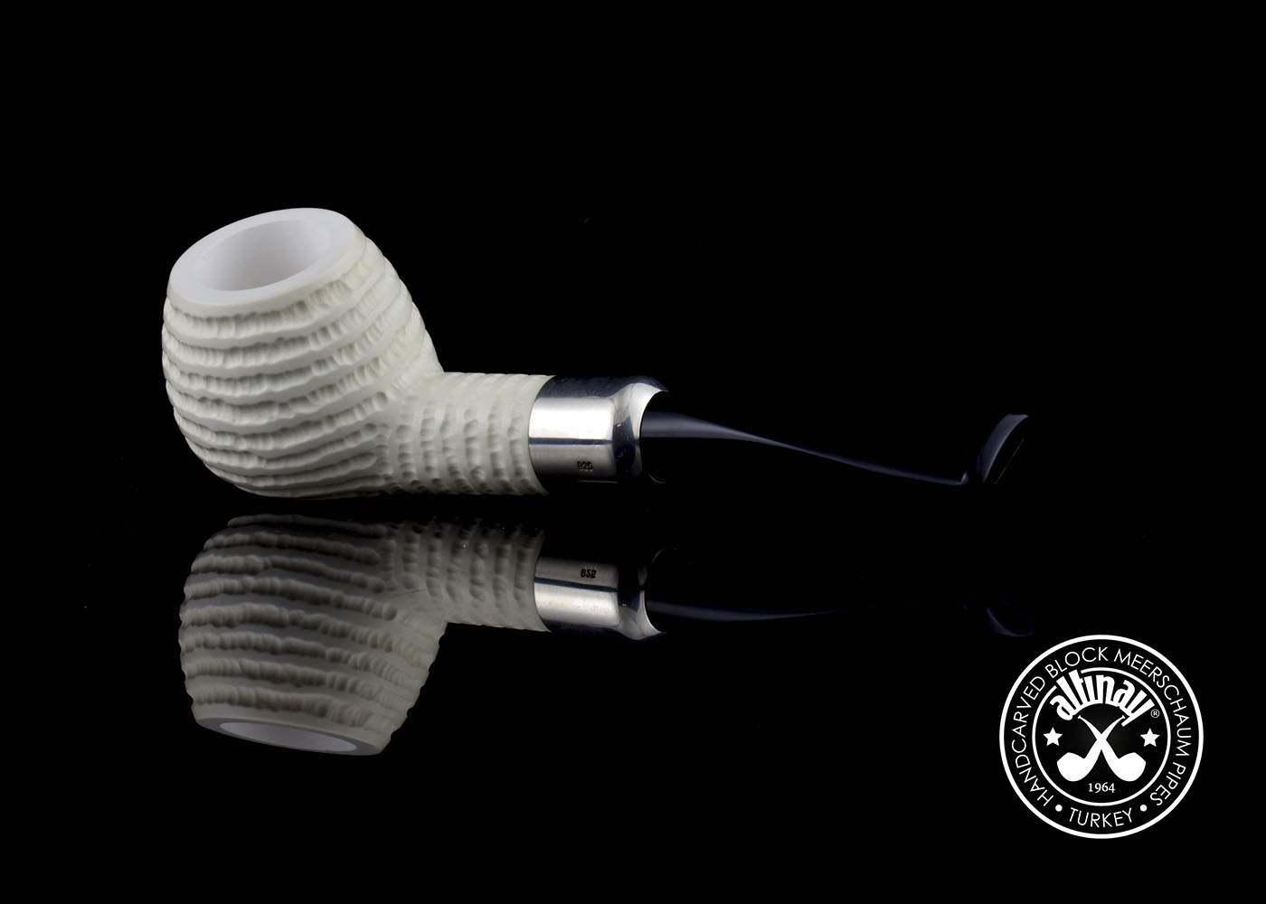 altinay-spigot-army-apple-meerschaumpfeife-silberring image 5