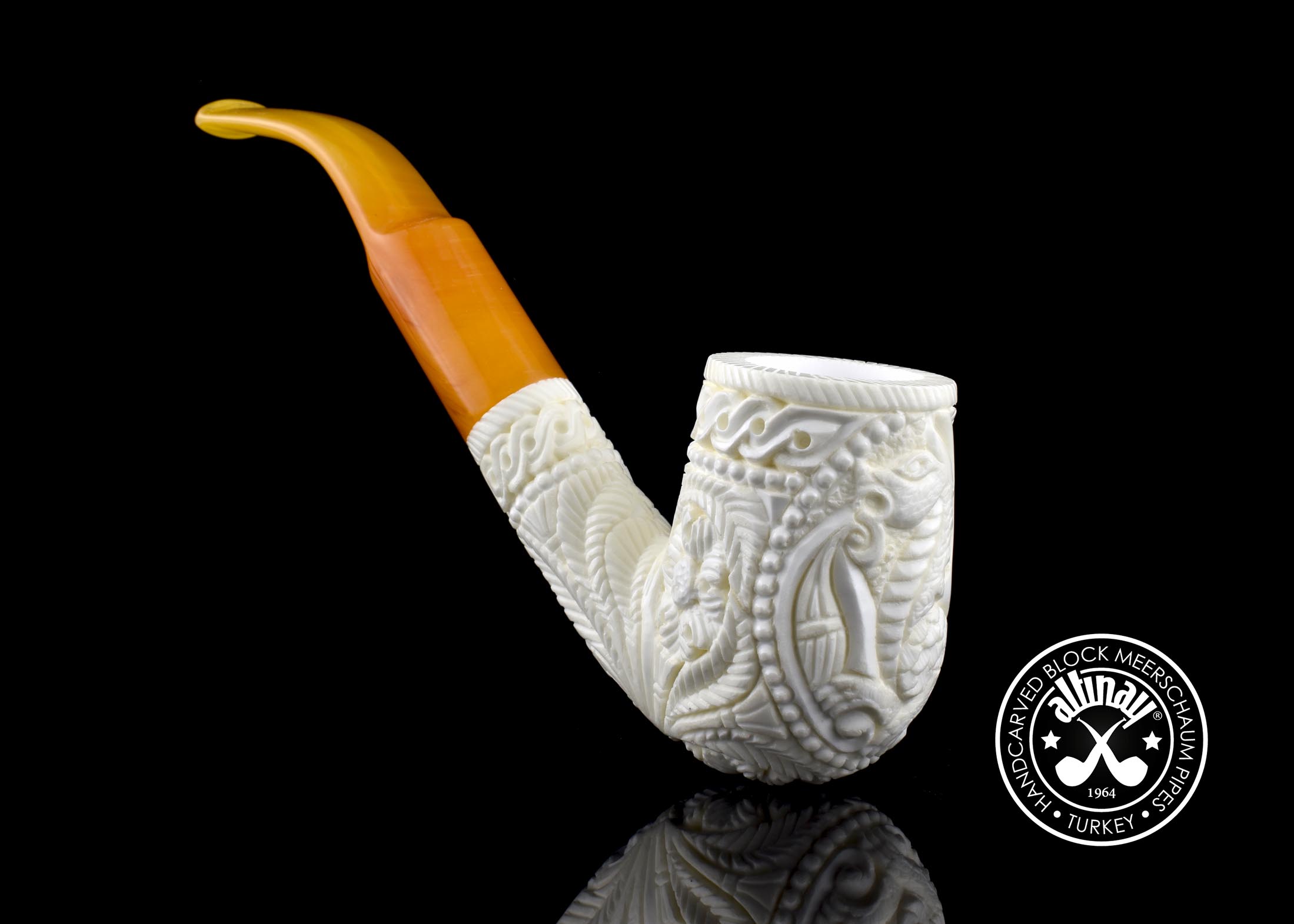 altinay-classic-billiard-drache-meerschaumpfeife-motiv image 1