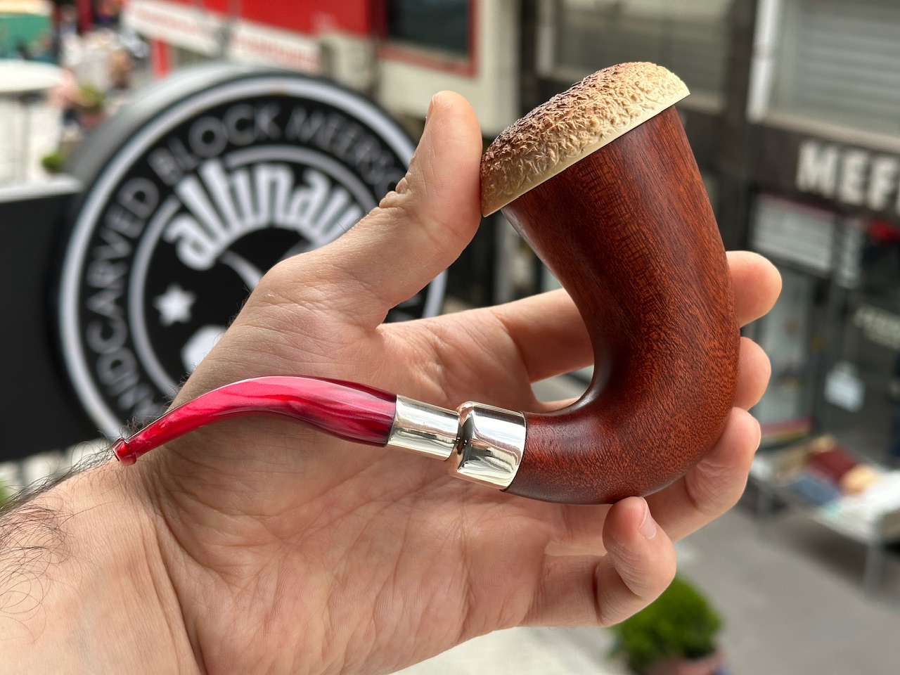 altinay-calabash-meerschaumpfeife-silver-spigot-tabakpfeife image 3
